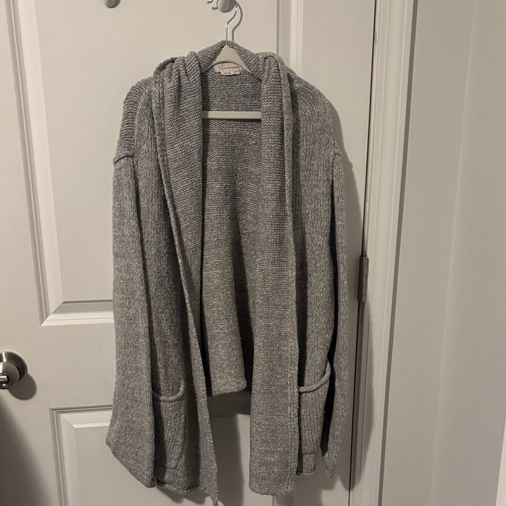Anthropologie Heathered Gray Women's Cardigan